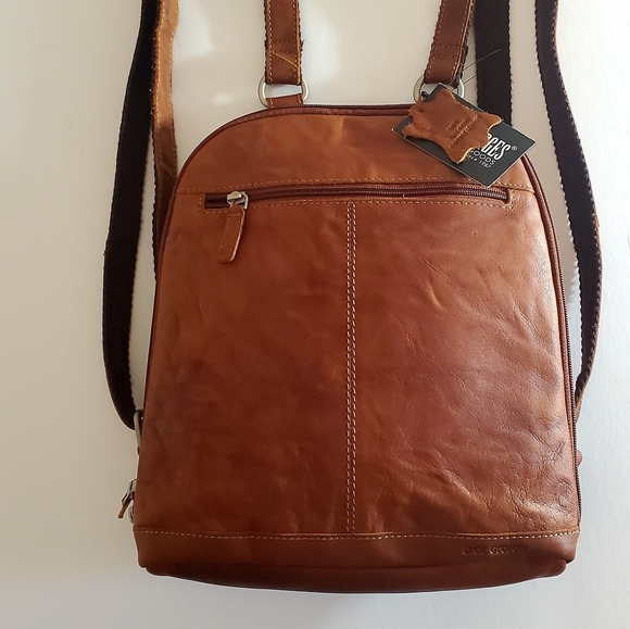jack georges Handbags - Jack georges leather backpack